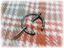 Fibula brooch - Bronze Penannular fibula brooch Celtic Viking jewel medieval accessory