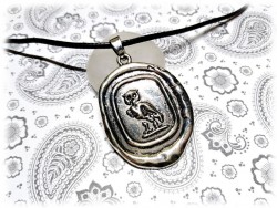 Necklace + pendant, silver Athena's owl Greece jewel greek jewels mythology jewelry antique art magic amulet