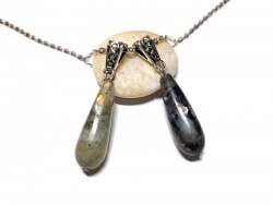 Labradorite, bijou lithothérapie, idée cadeau pour femme à Quimperlé en recherche d'amulette de protection