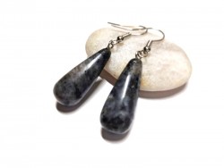 Silver Earrings, Labradorite, Gemstone jewel gemstone yoga meditation boho hippie chic