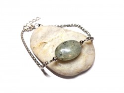 Labradorite, bijou lithothérapie, une élégante amulette de protection, labradorite sombre en bracelet semi-rigide 