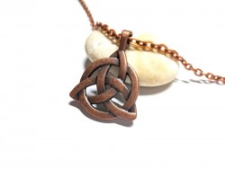 Collier & pendentif Nœud de la Trinité - cuivre - Bijoux celtique & paganisme