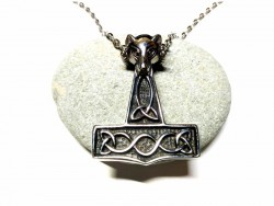 Silver Necklace, silver Viking Mjöllnir / Thor's Hammer pendant