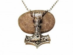 Collier argent, pendentif viking Mjöllnir / Marteau de Thor argent bijou homme