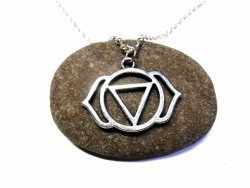 Le Chakra Ajna favorise la concentration et l'imagination. Un pendentif argenté idéal pour guider vos choix de vie importants.